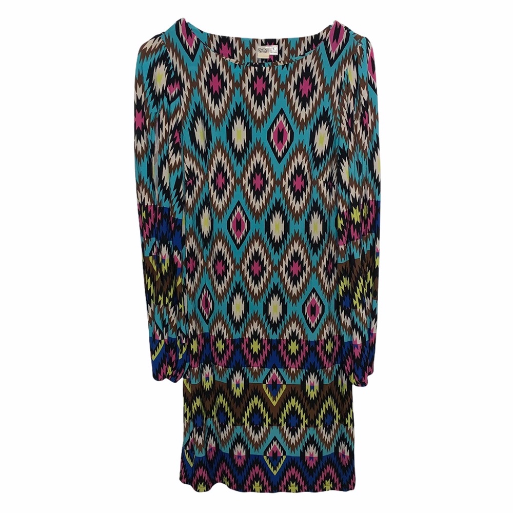 Emma & Michelle Tribal Print Dress Size Small